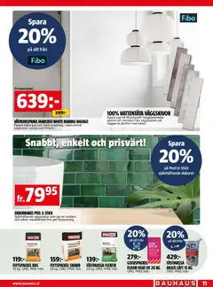 Bauhaus erbjudanden - Förhandsvisning av reklamblad från butik Bauhaus aktuell från 01.03.2026 | Sida: 11 | Produkter: Ljus