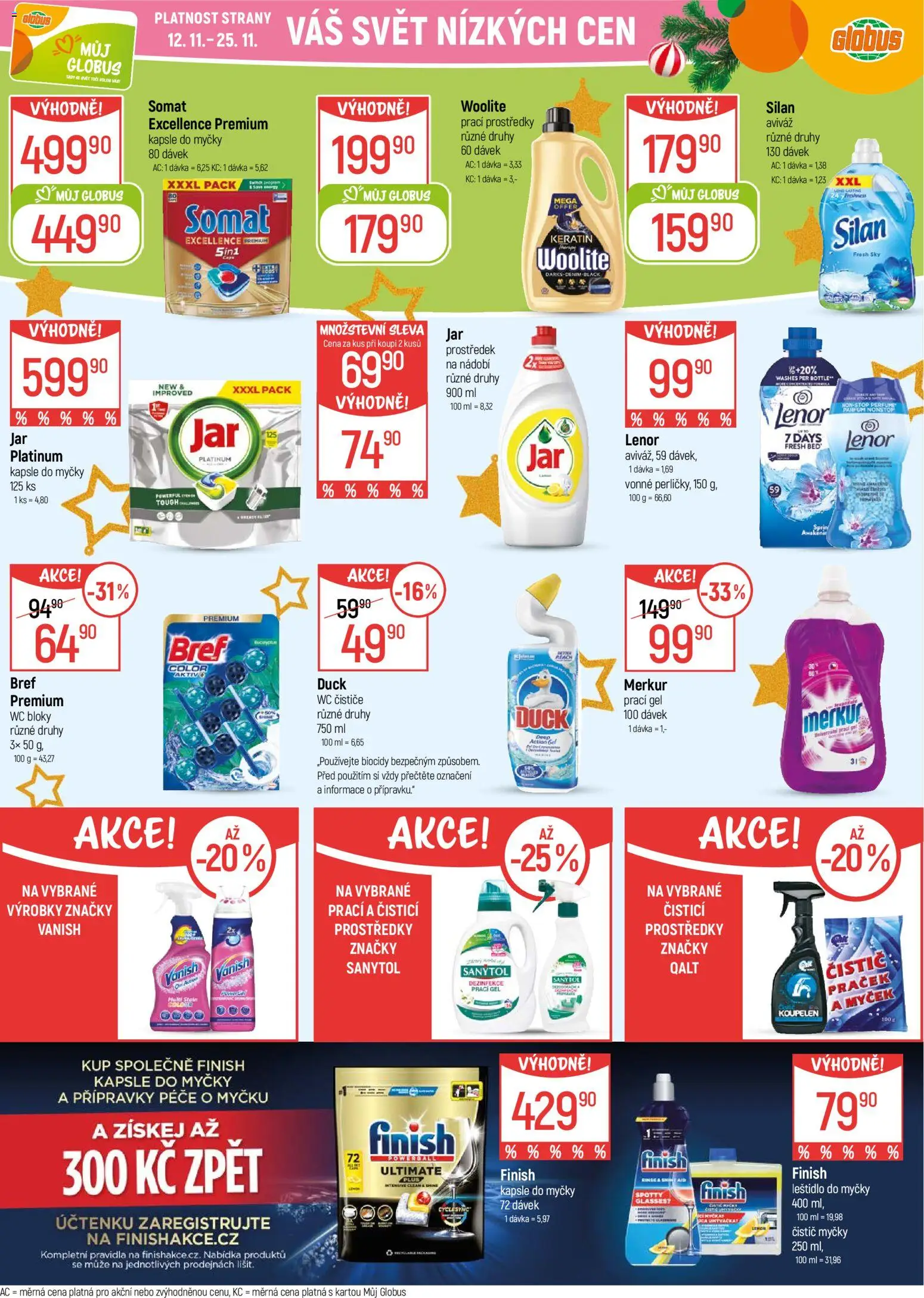 Globus leták - Opava od 12.11.2025 | Strana: 34 | Produkty: Finish, Aviváž, Vanish, Sanytol