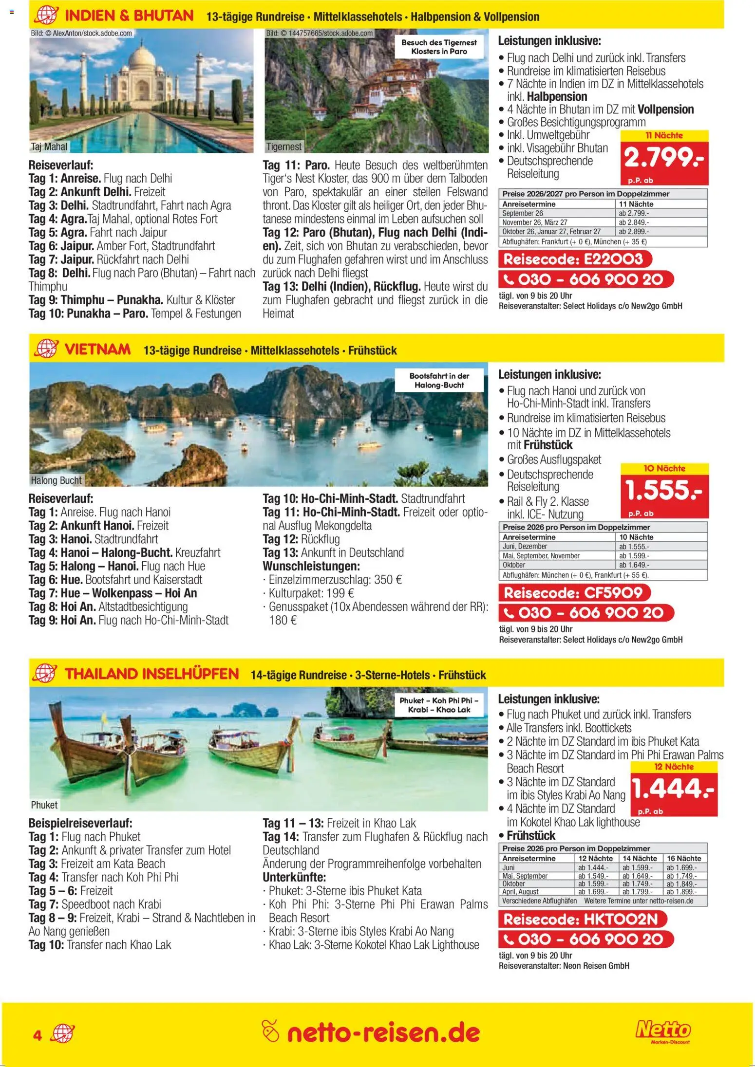 Netto Reisen Prospekt 	 – gültig ab 26.02.2026 | Seite: 4 | Produkte: Uhr