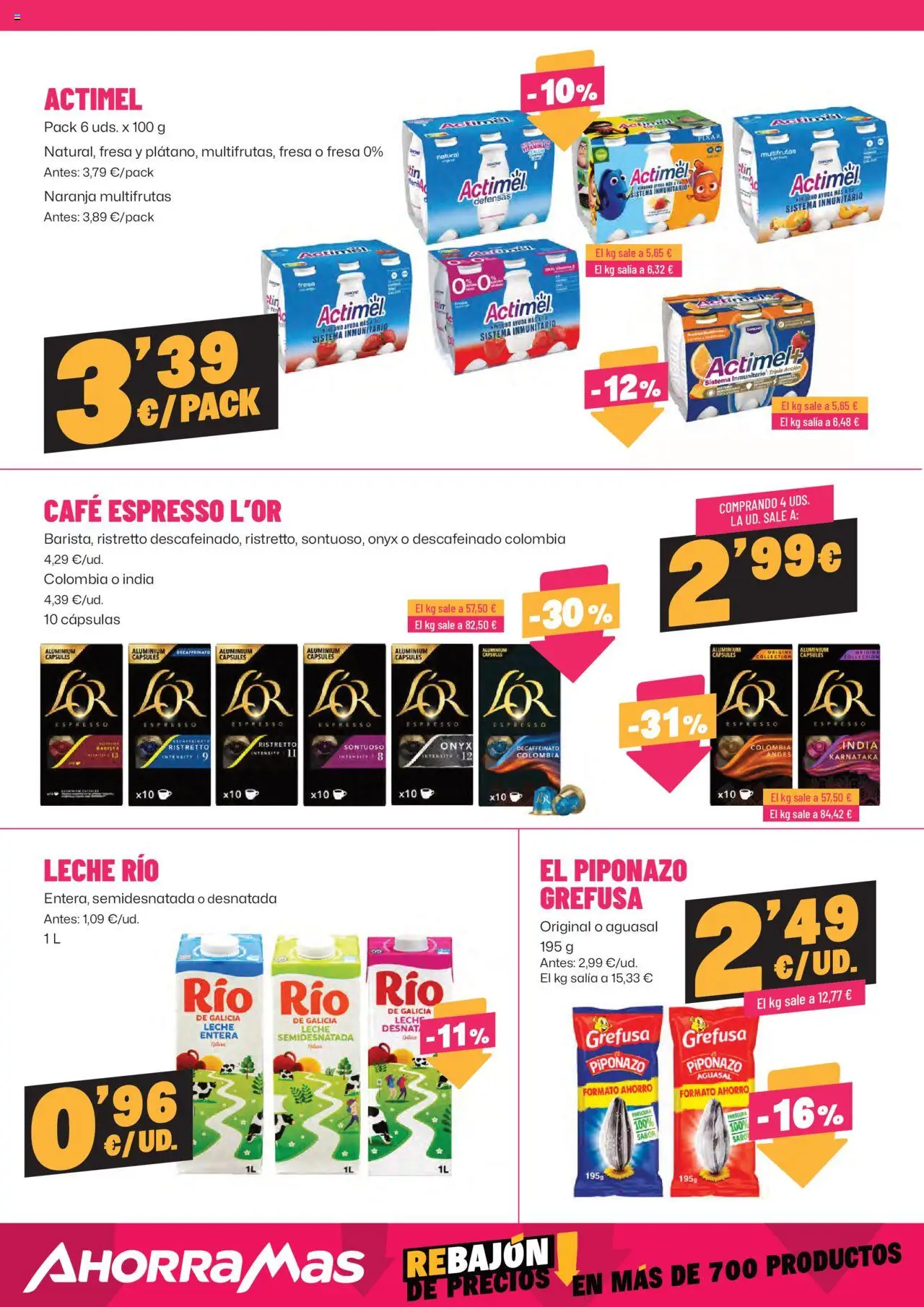 AhorraMas folleto │ válido desde el 21.08.2025 | Página: 5 | Productos: Leche entera, Leche, Café