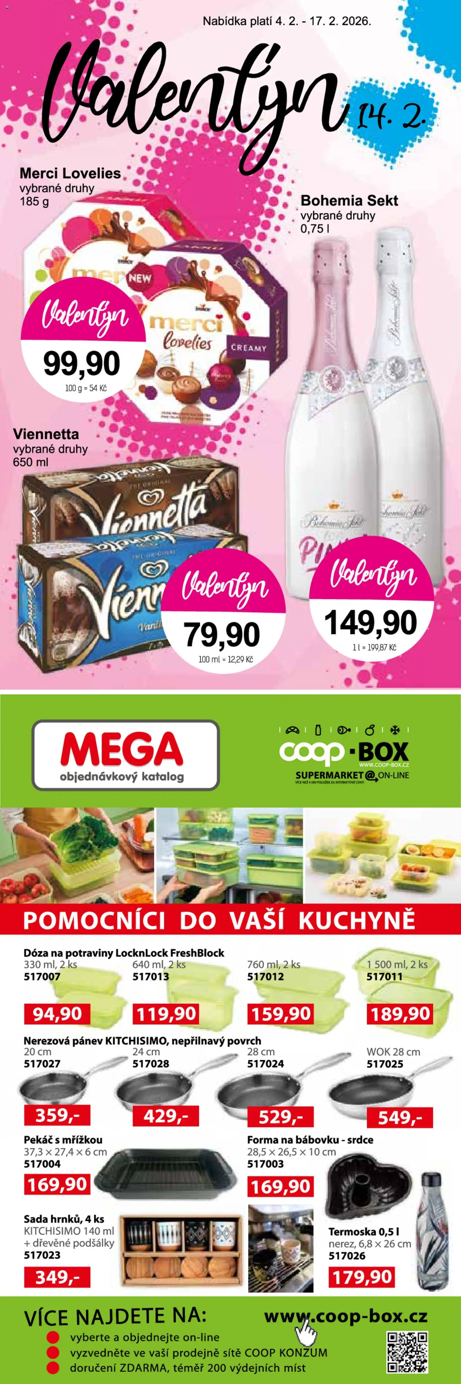 Konzum leták od 04.02.2026 | Strana: 3 | Produkty: Dóza, Merci, Forma, Potraviny