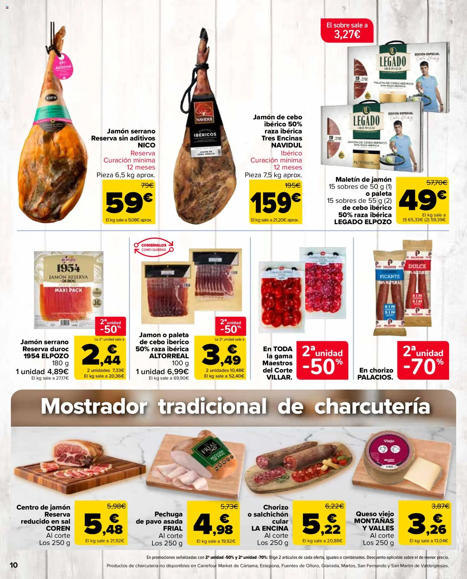 Carrefour Market folleto │ válido desde el 12.02.2026 | Página: 10 | Productos: Jamón serrano, Queso, Jamón