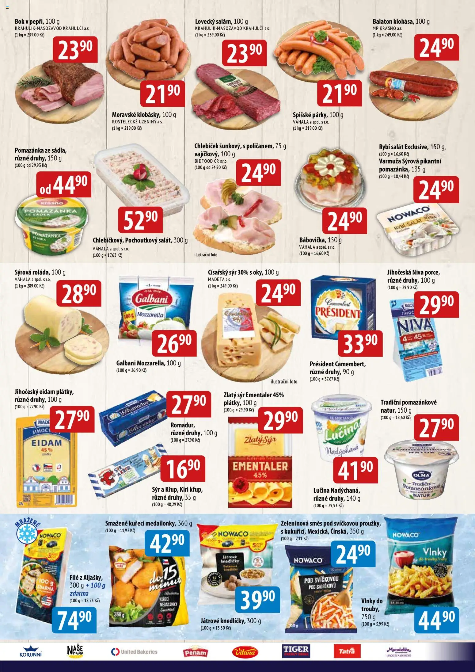 BALA velký leták + od 12.11.2025 | Strana: 3 | Produkty: Lučina, Tiger, Eidam, Niva