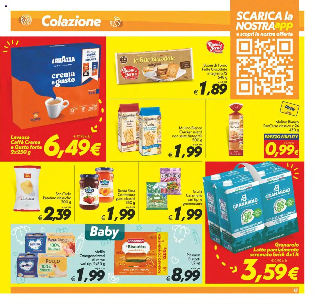 Volantino SuperConveniente del 14.10.2025 | Pagina: 15 | Prodotti: Pollo, Patatine, Latte, Forno