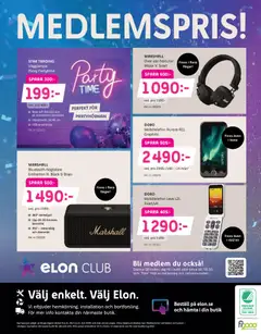 Elon - erbjudanden ljud & bild - Förhandsvisning av reklamblad från butik Elon aktuell från 26.01.2026 | Sida: 12 | Produkter: Såg, Vägglampa