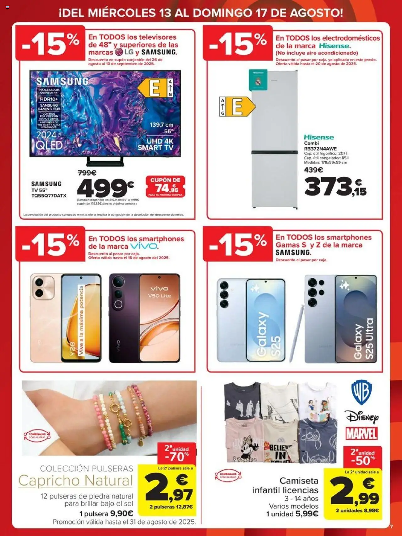 Carrefour - Precio Imbatible │ válido desde el 13.08.2025 | Página: 7 | Productos: Congelador, Combi, Aire acondicionado