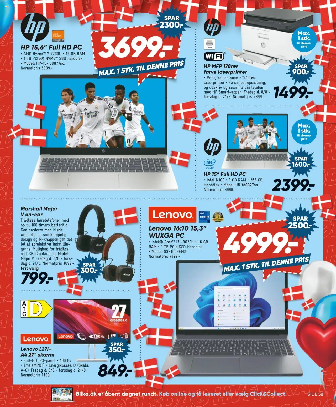 Bilka Tilbudsavis gyldig fra 08.08.2025 | Side: 17 | Produkter: Telefon, PC, Høretelefoner, SSD