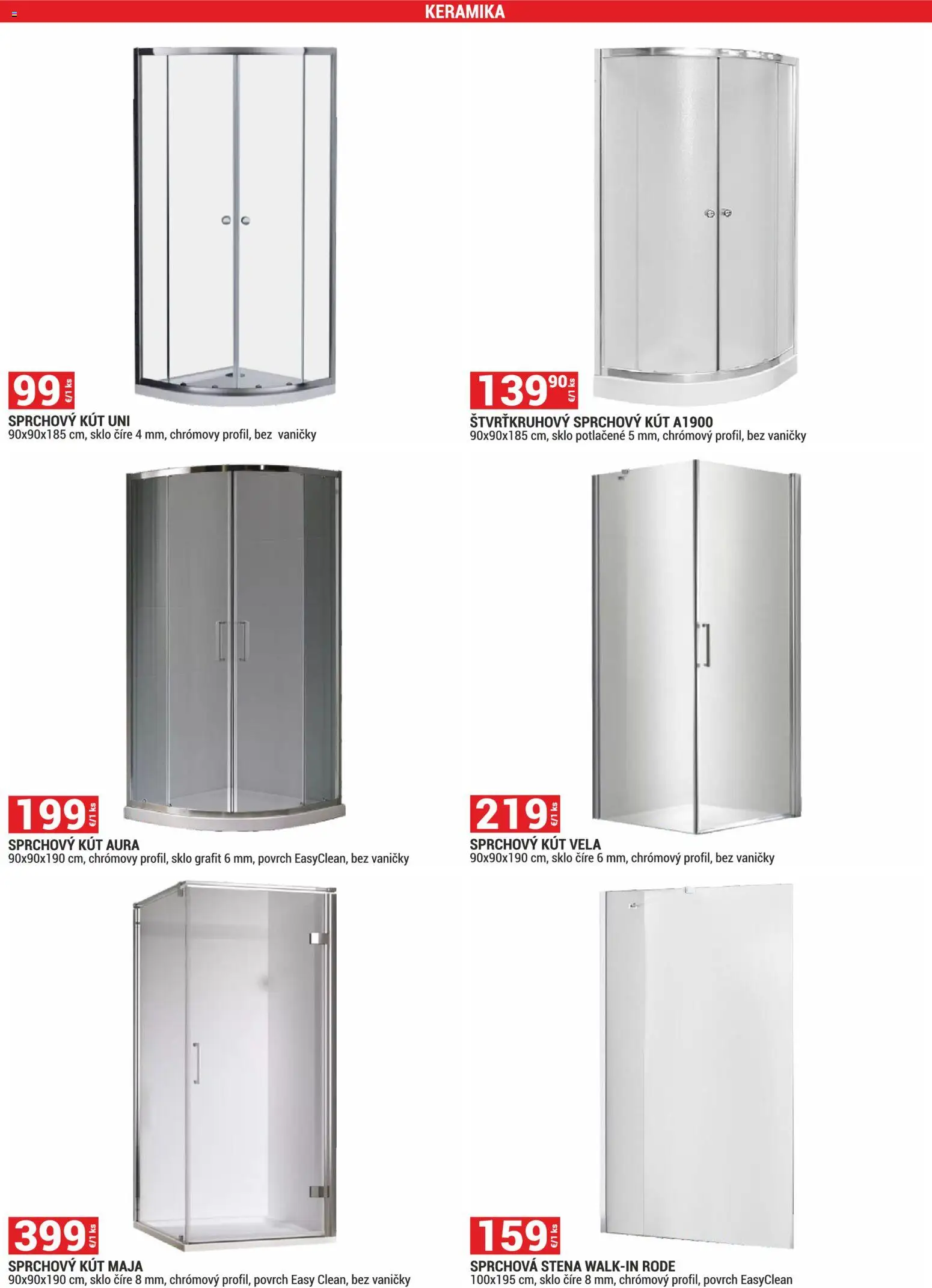 Nové Merkury Market akcie – leták je platný od 01.11.2025 | Strana: 54 | Produkty: Sprchový kút