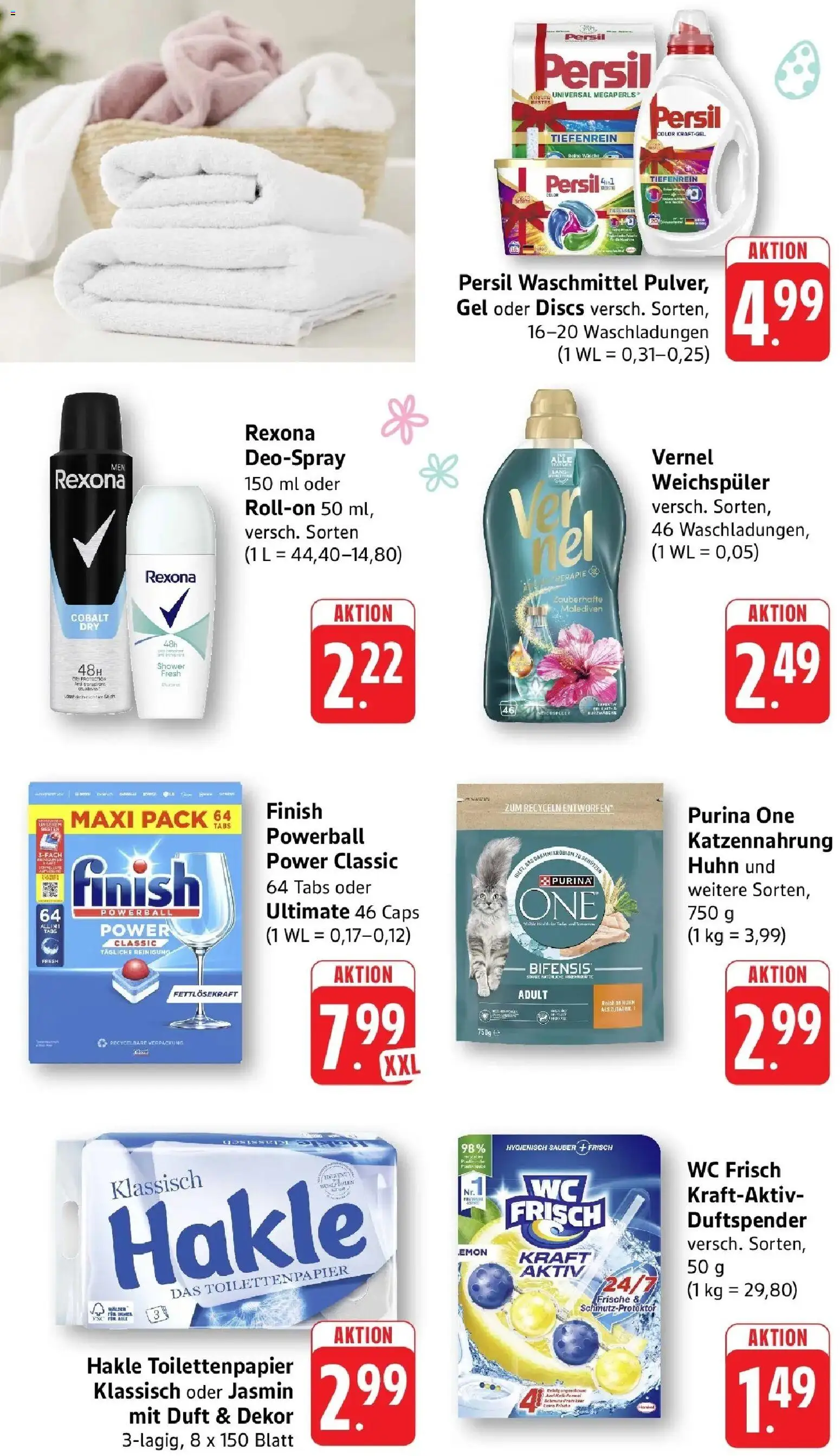 Edeka prospekt Offenburg-Zunsweier	 – gültig ab 22.03.2026 | Seite: 9 | Produkte: Finish, Deodorant, Waschmittel, Persil