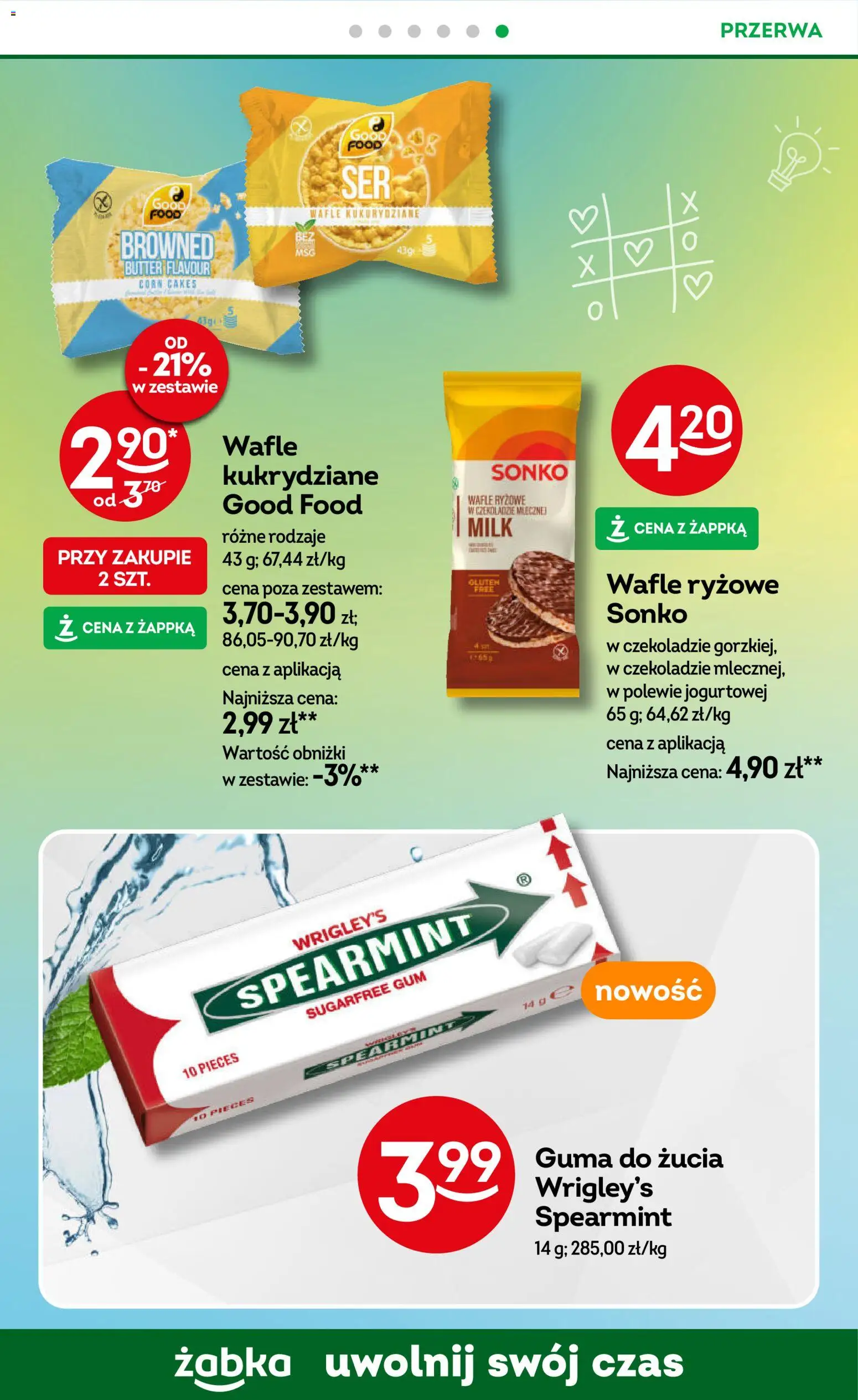 Żabka Gazetka od 22.10.2025 | Strona: 53 | Produkty: Wafle, Wafle ryżowe, Guma do żucia