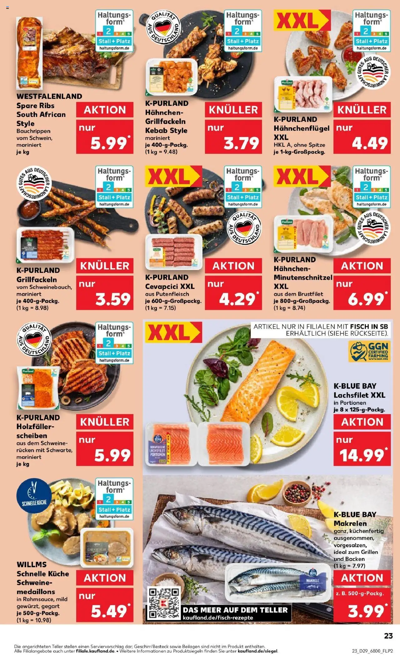 Kaufland prospekt Rathenow	 - gültig ab dem 21.07.2025 | Seite: 36 | Produkte: Küche, Spare ribs, Cevapcici, Fisch