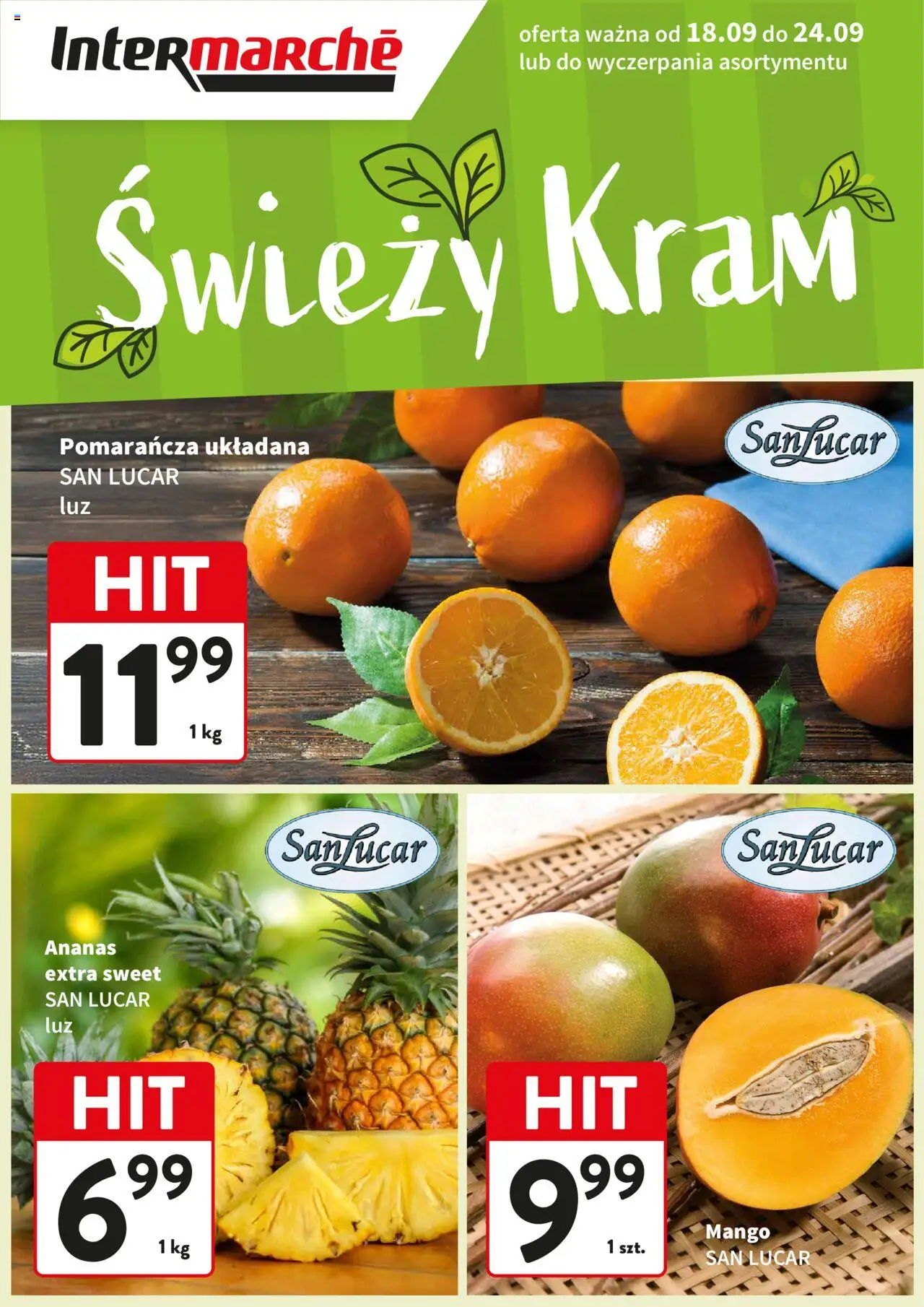 Intermarche Gazetka - Świeży Hit od 18.09.2025 | Strona: 2 | Produkty: Mango, Ananas