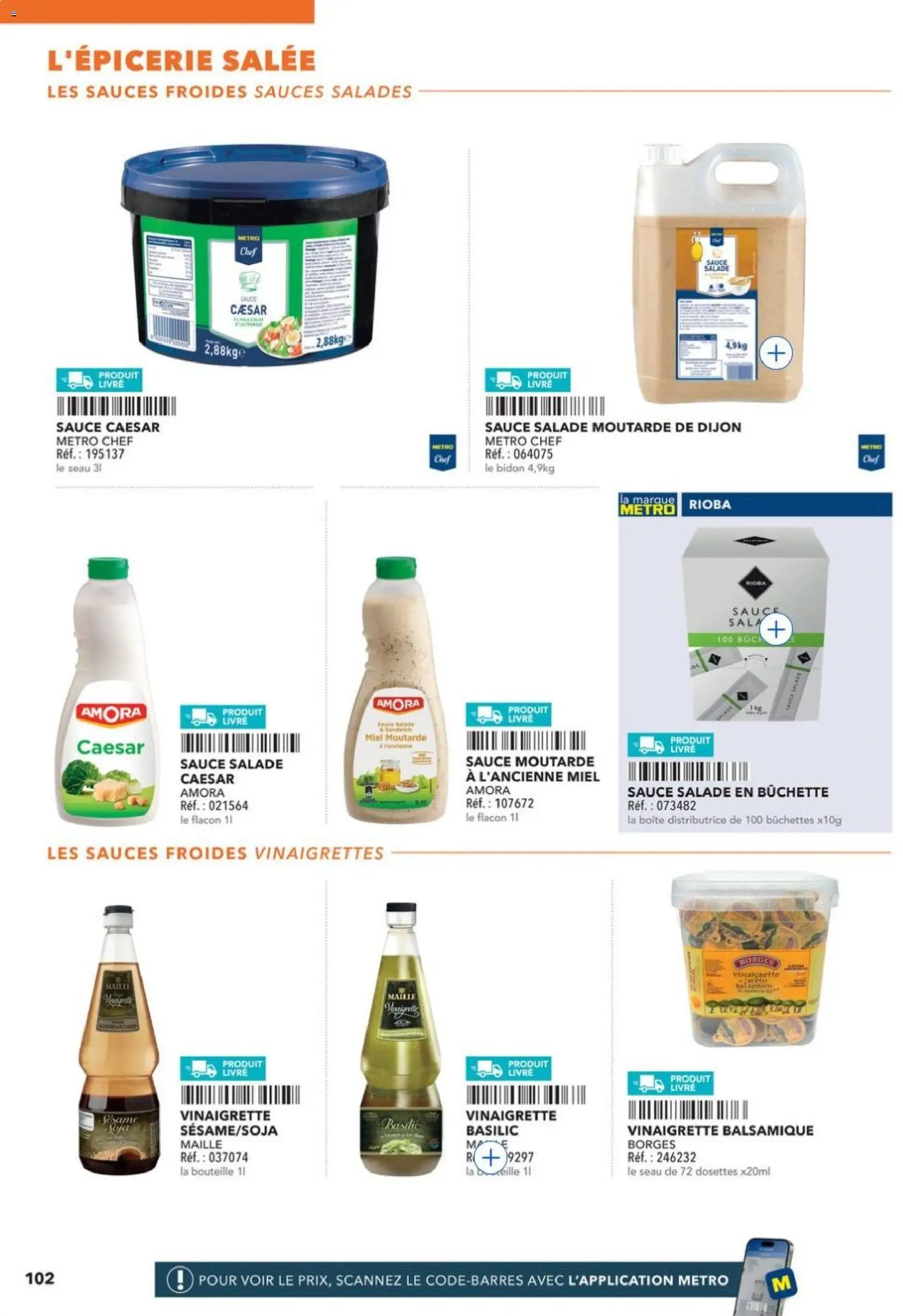 {H1} | Page: 102 | Produits: Salade, Miel, Moutarde, Livre