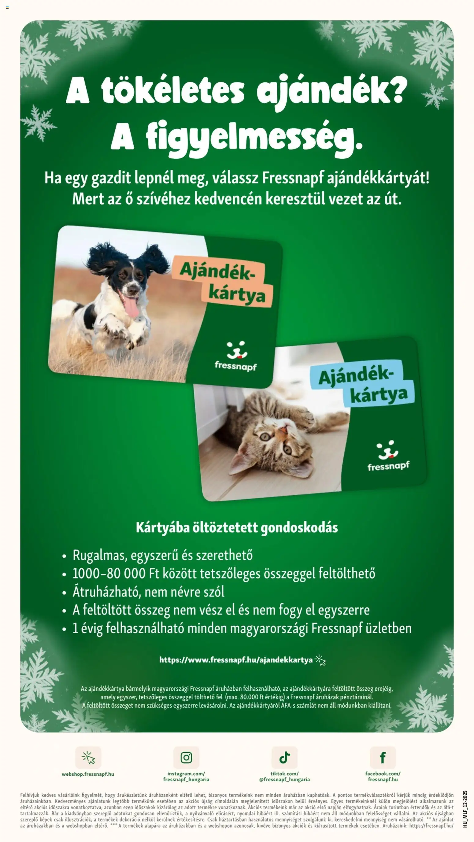 Fressnapf akciós ujság - amely érvényes a következő dátumtól: 04.12.2025 | Oldal: 19 | Termékek: Dekoráció