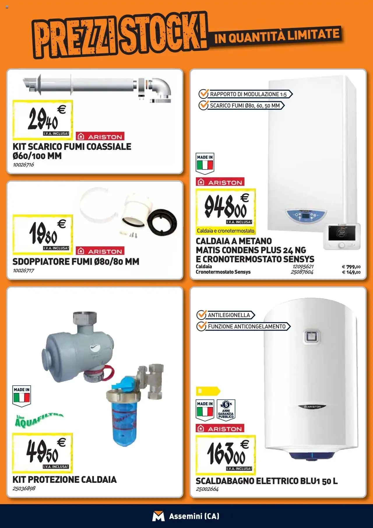 Volantino TECNOMAT del 24.09.2025 | Pagina: 8 | Prodotti: Scaldabagno, Caldaia