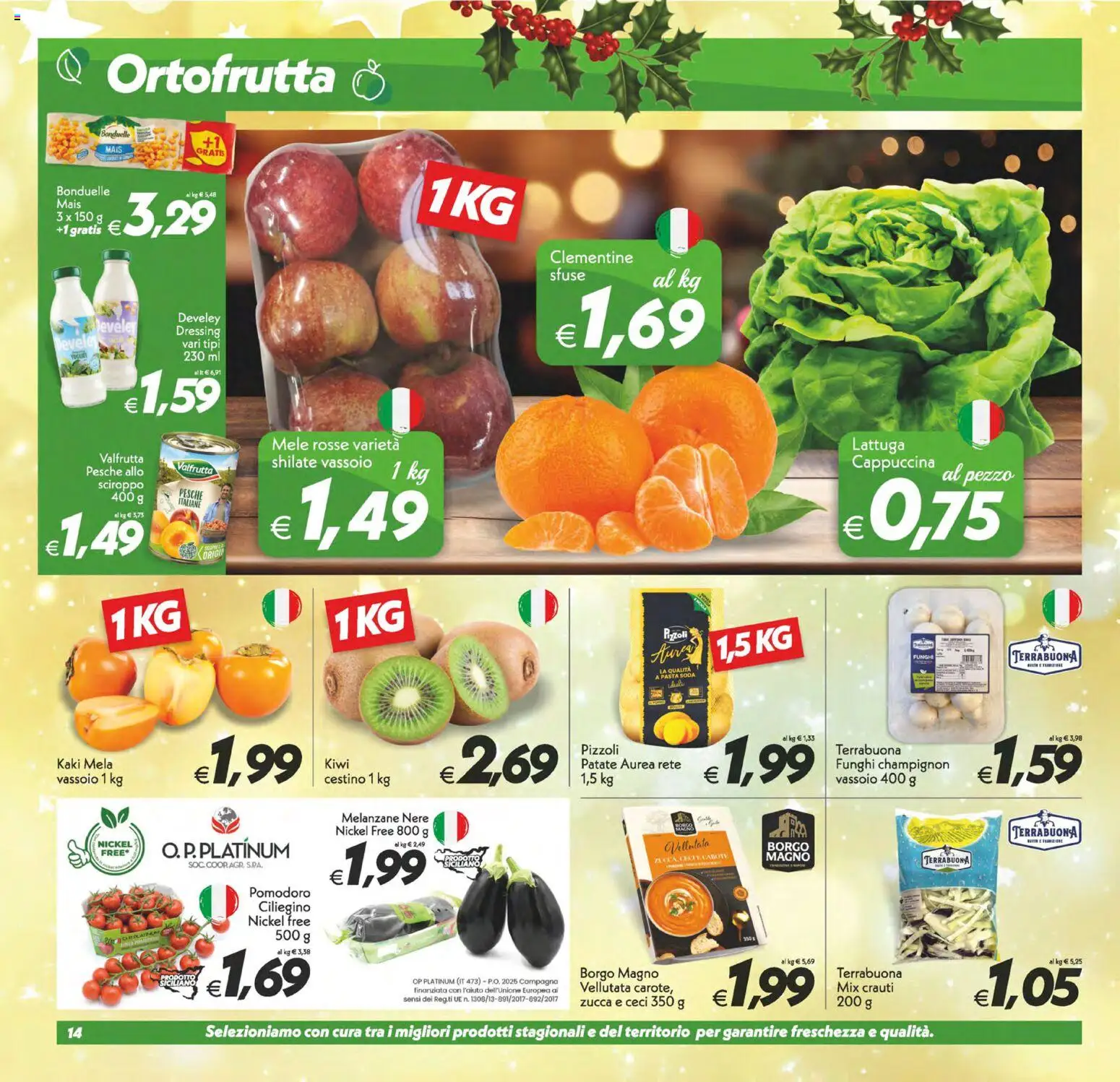 Volantino SuperConveniente del 05.12.2025 | Pagina: 14 | Prodotti: Kiwi, Patate, Pasta, Melanzane