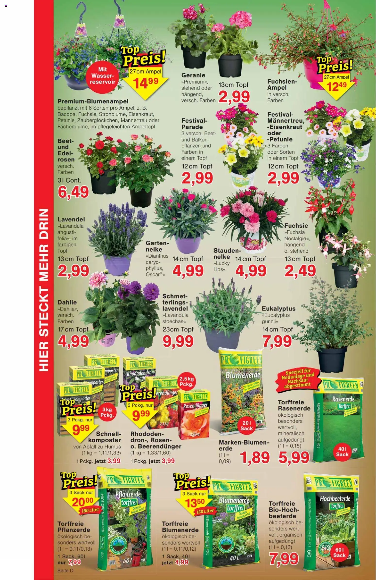 Wiglo Wunderland Prospekt – gültig ab 13.04.2026 | Seite: 10 | Produkte: Pflanzerde, Blumenerde, Wasser, Lavendel