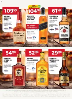 Stokrotka Gazetka - Oferta alkoholowa od 11.09.2025 | Strona: 7 | Produkty: Bourbon, Black Label, Alkohol, Whisky
