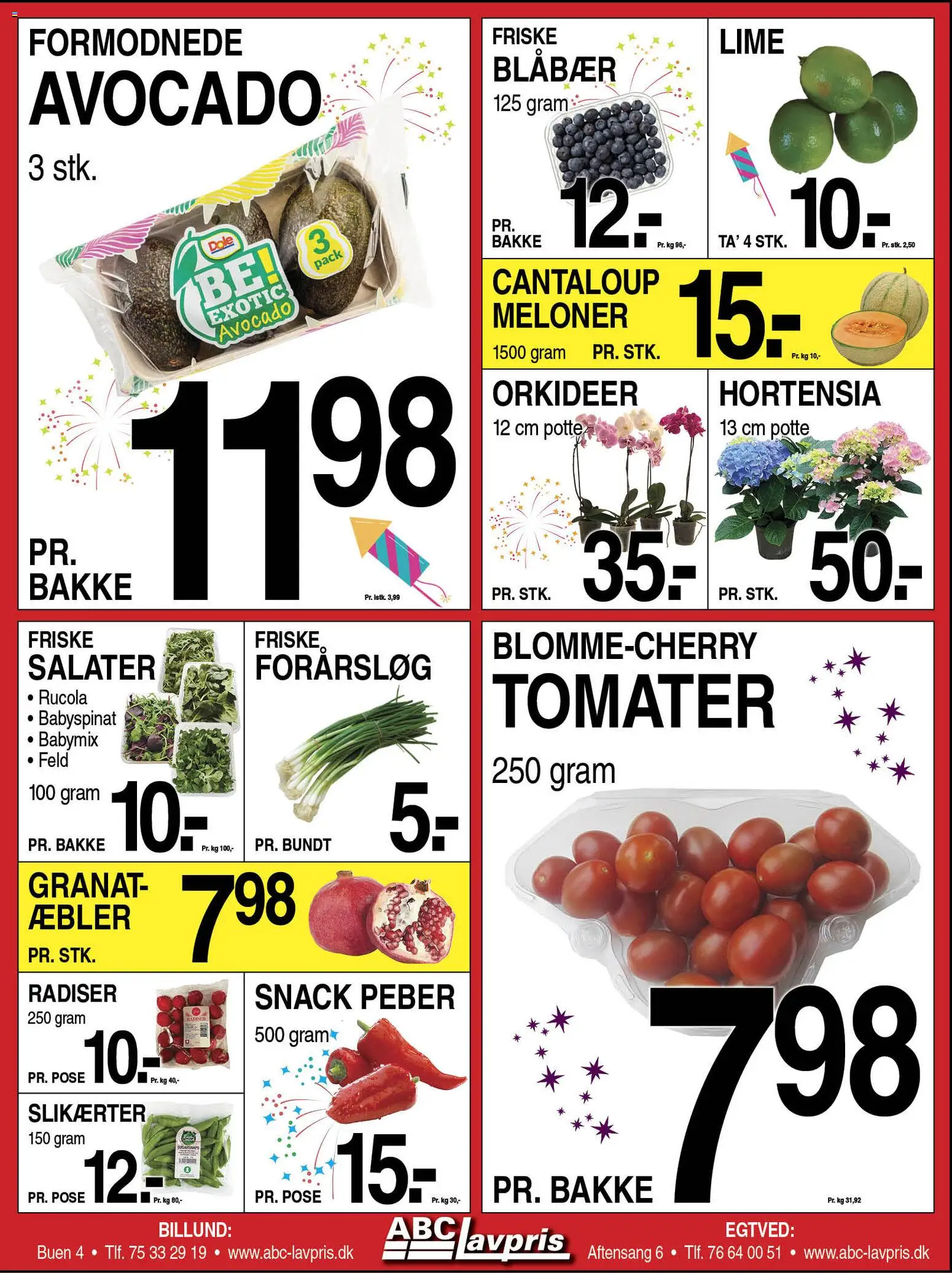 Abc Lavpris tilbudsavis – gyldig fra 27.12.2025 | Side: 8 | Produkter: Blåbær, Radiser, Forårsløg, Peber