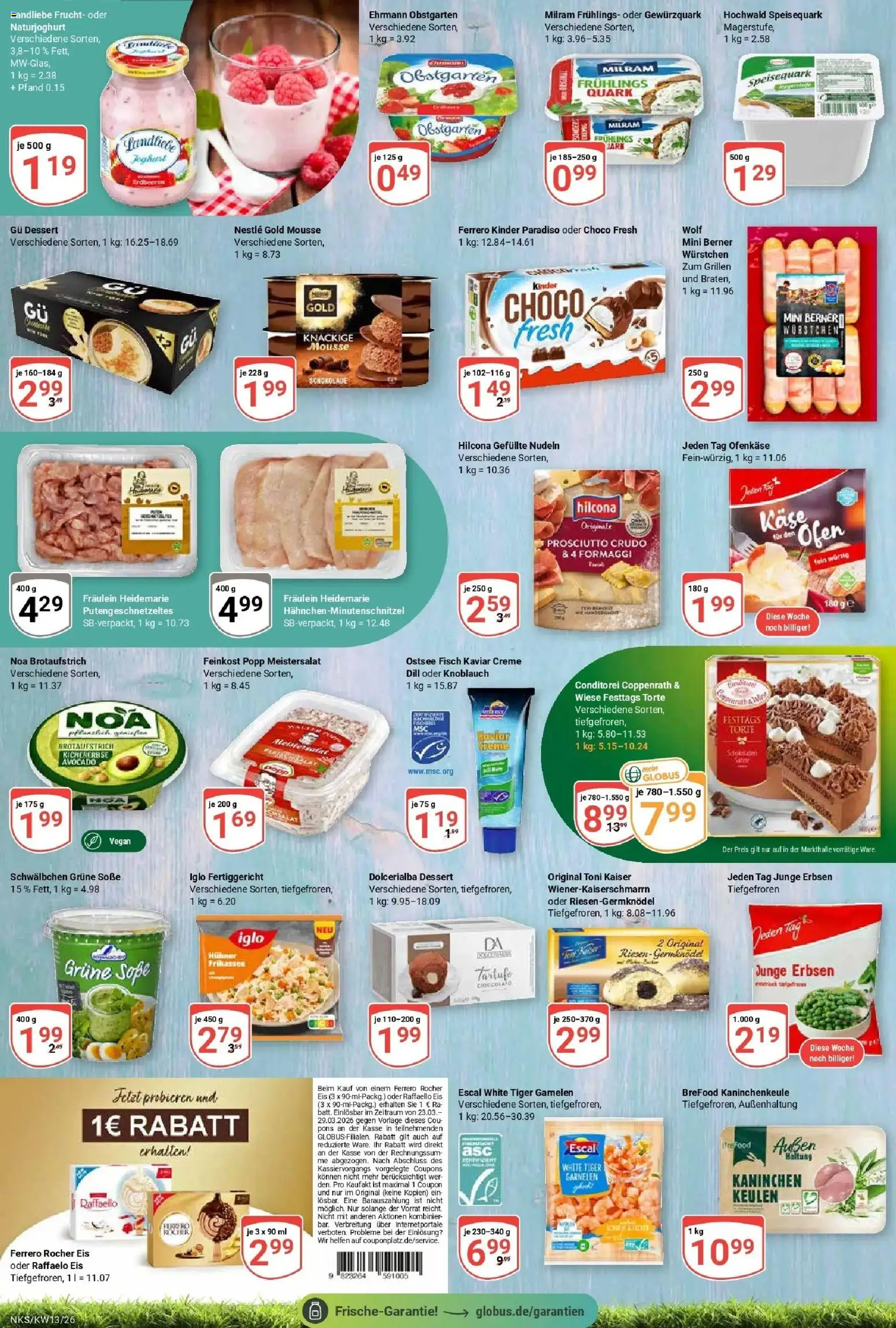 Globus prospekt Neunkirchen	 – gültig ab 23.03.2026 | Seite: 15 | Produkte: Raffaello, Ofen, Avocado, Dill