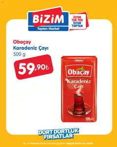 16.07.2025 tarihinden itibaren geçerli olan Bizim Toptan kataloğu önizlemesi