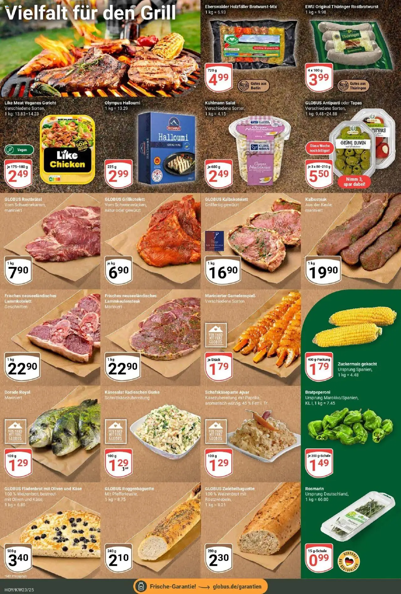 Globus prospekt Hoyerswerda	 - gültig ab dem 01.06.2025 | Seite: 18 | Produkte: Feta, Paprika, Like meat, Salat