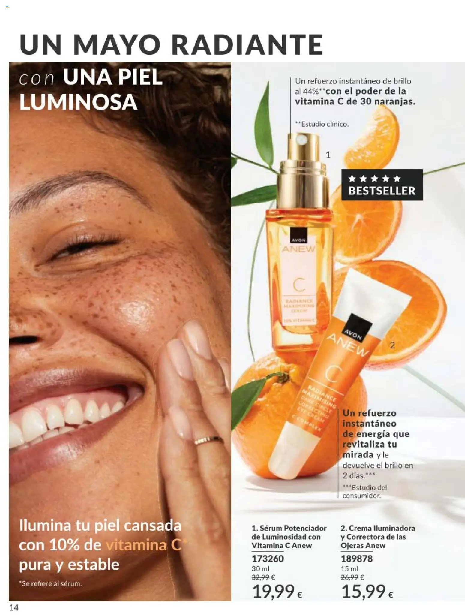 Catálogo AVON campaña 5 │ válido desde el 01.05.2026 | Página: 14 | Productos: Sérum, Crema