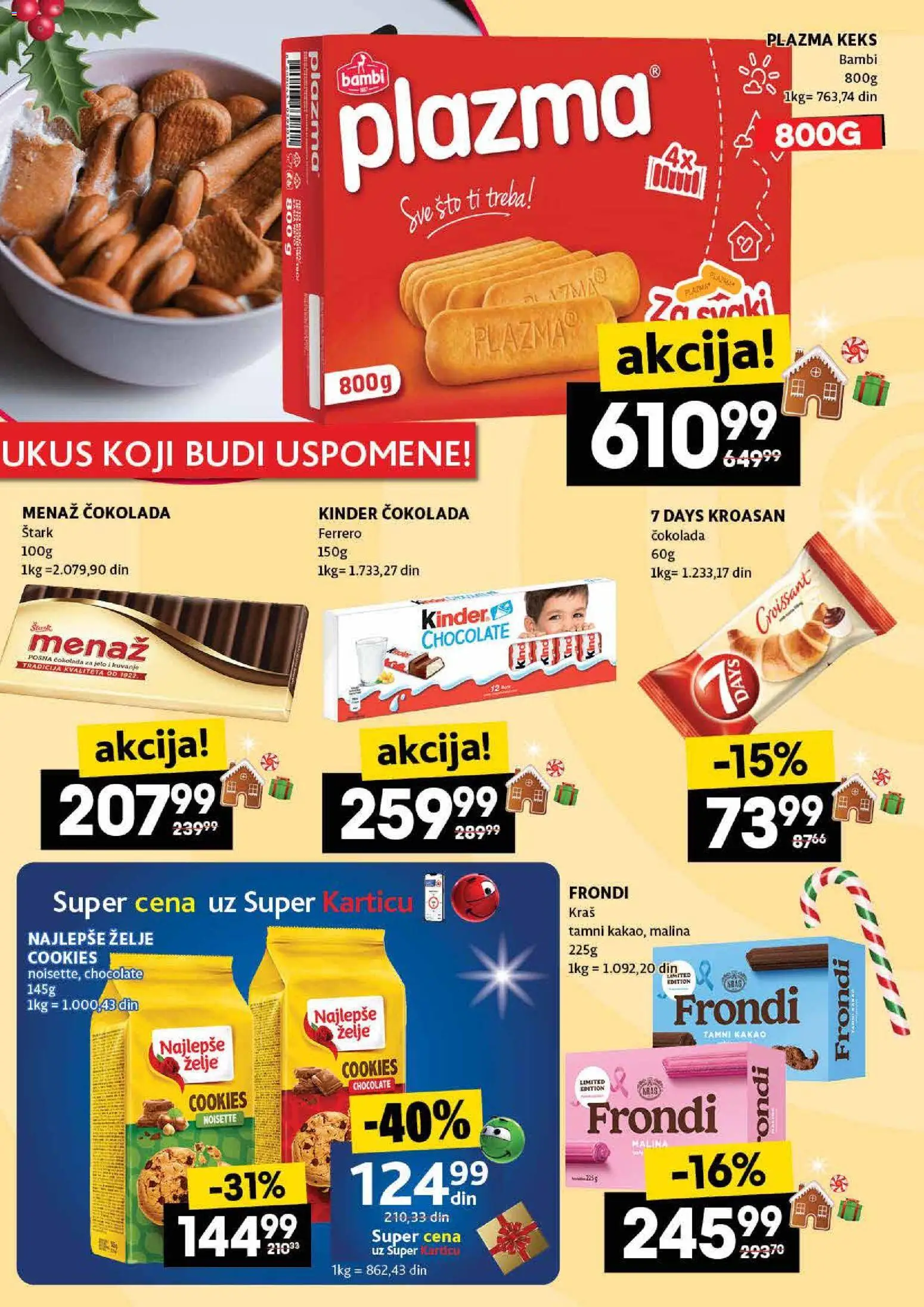Roda katalog - važi od 11.12.2025 | Strana: 22 | Proizvode: Kroasan, Malina, Čokolada, Ferrero