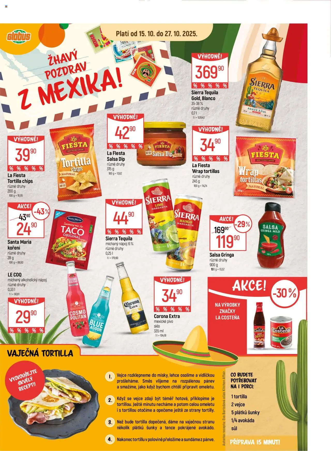 Globus leták - Opava od 15.10.2025 | Strana: 16 | Produkty: Mango, Pánev, Pivo, Tortilla