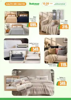 15.04.2026 tarihinden itibaren geçerli olan Hakmar kataloğu önizlemesi | Sayfa: 4 | Ürünler: Yatak, Koltuk, Yatak örtüsü, Pike