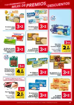 Vista previa Carrefour folleto válido desde el 23.04.2026 | Página: 25 | Productos: Calamares, Berberechos, Sardinillas, Paté