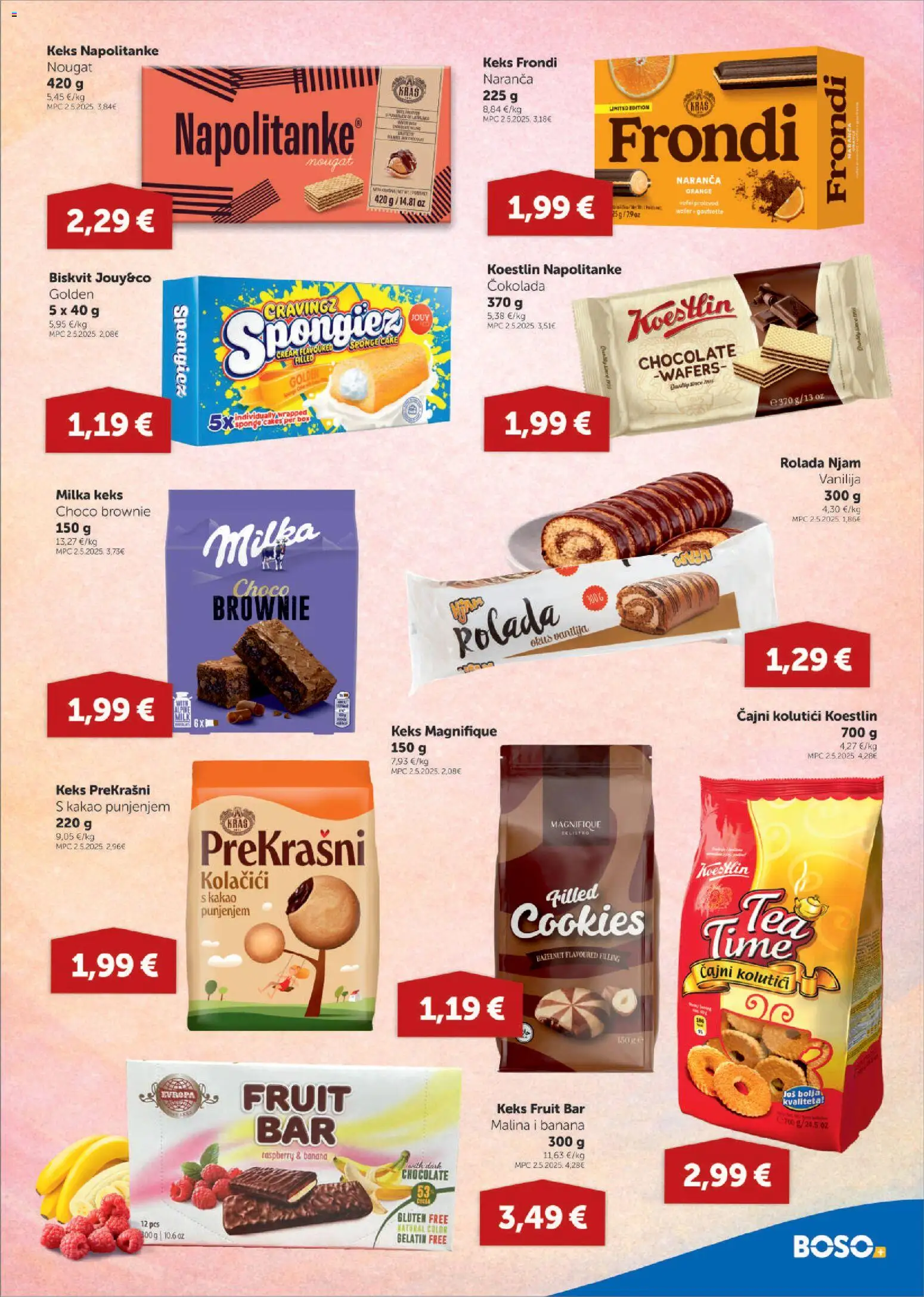 Boso katalog | vrijedi od 02.04.2026 | Stranica: 9 | Proizvodi: Čajni kolutići, Čokolada, Kolačići, Milka