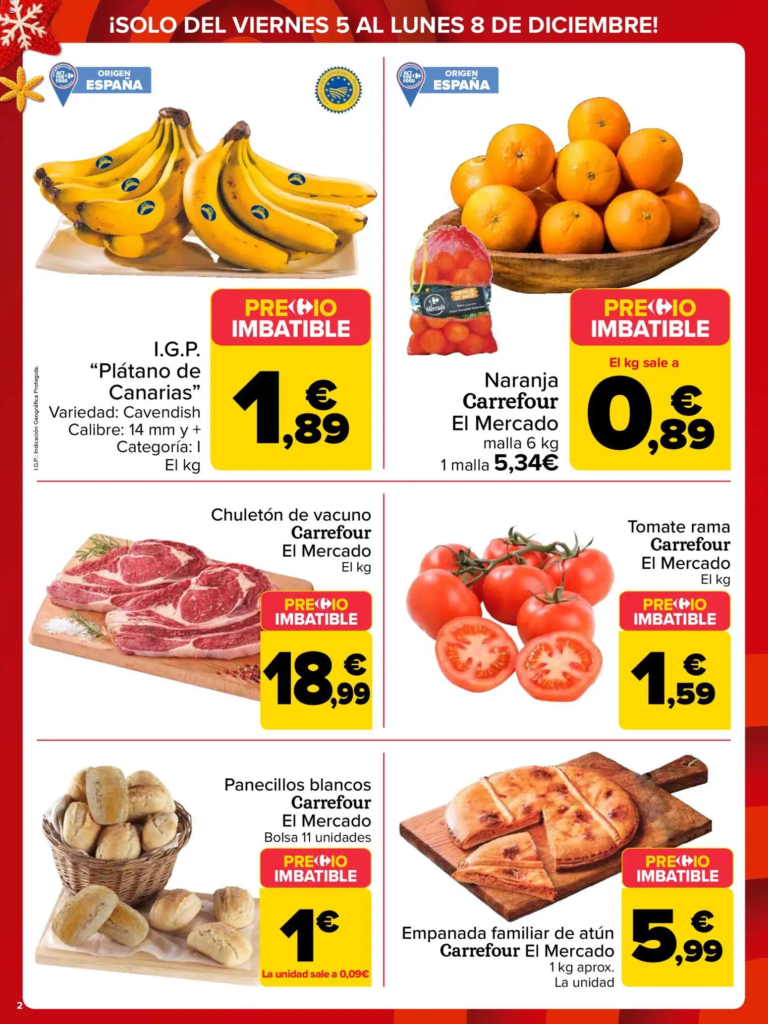 Carrefour folleto │ válido desde el 05.12.2025 | Página: 2 | Productos: Bolsa