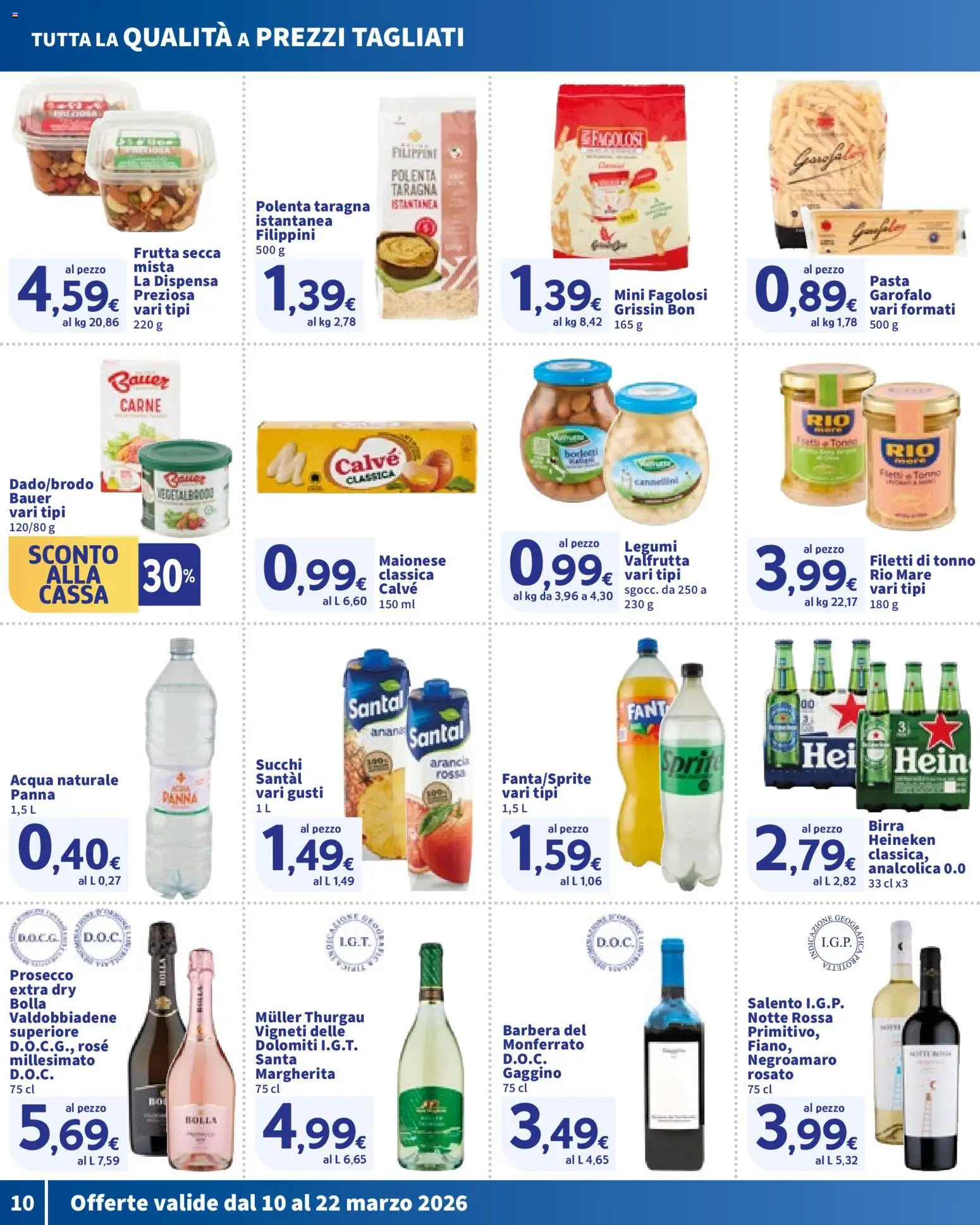 Volantino SIGMA del 10.03.2026 | Pagina: 10 | Prodotti: Legumi, Acqua, Maionese, Arancia