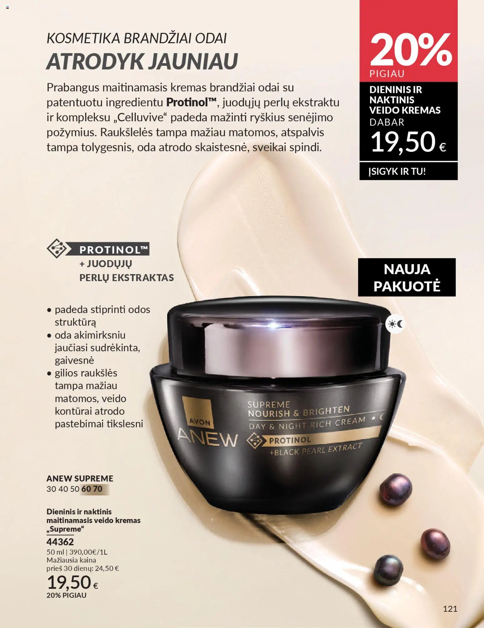 AVON akcijos nuo 01.01.2026 | Puslapis: 121 | Prekių: Kremas
