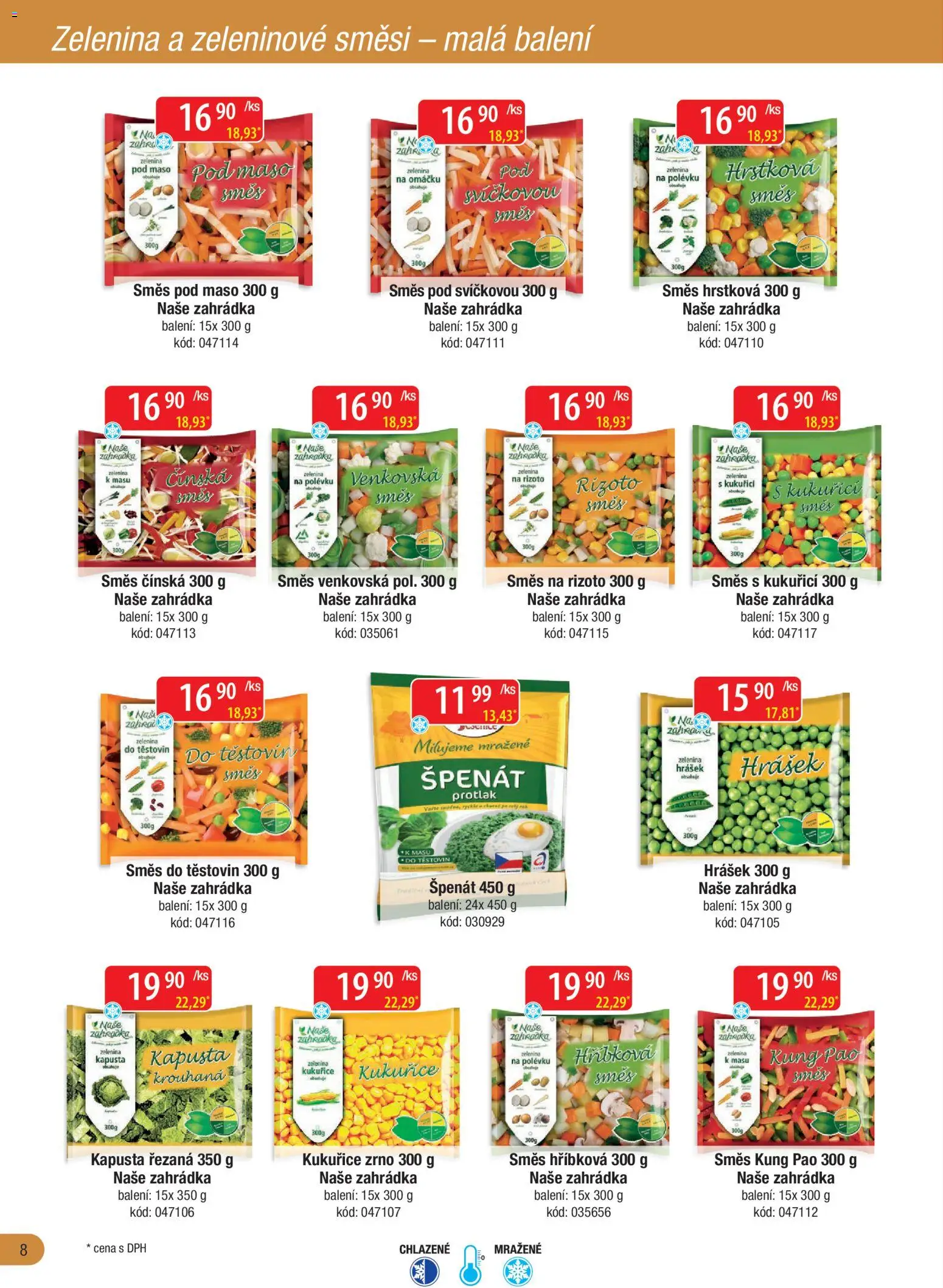 Astur & Qanto leták - Velkoobchod fresh 04/2026 od 01.04.2026 | Strana: 8 | Produkty: Kung pao, Špenát, Rizoto, Hrášek