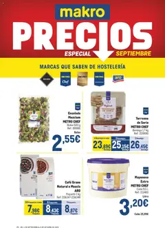 Vista previa Makro - Precios Centro válido desde el 01.09.2025