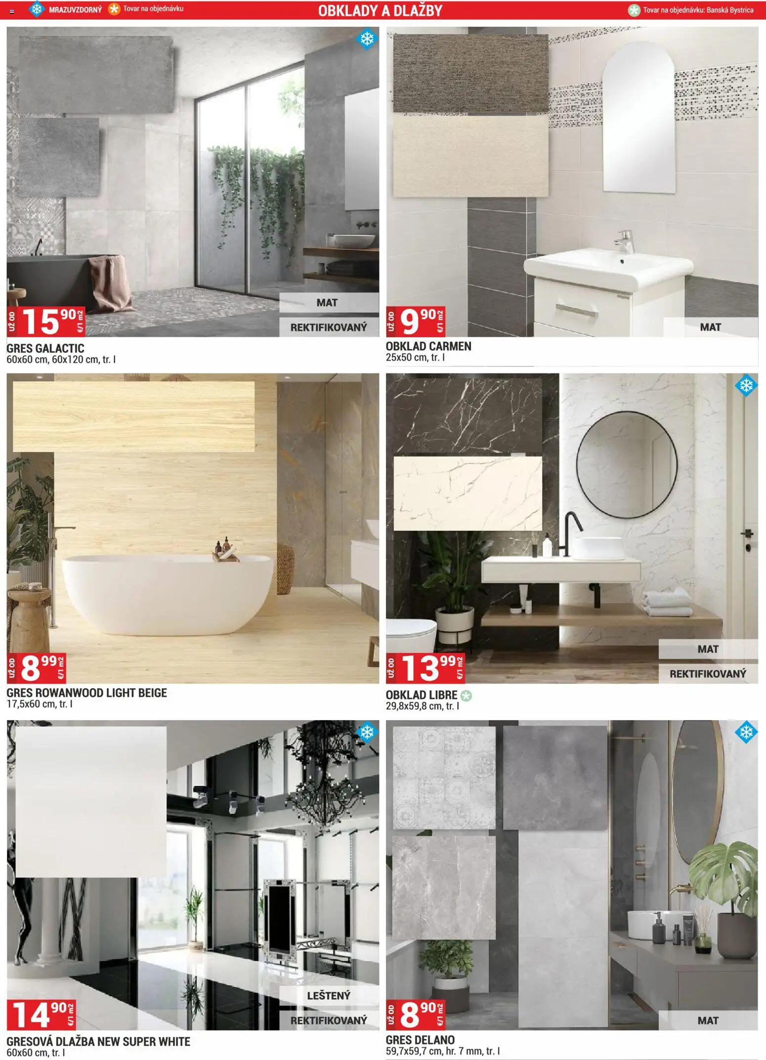 Nové Merkury Market akcie – leták je platný od 01.11.2025 | Strana: 46 | Produkty: Dlažba, Obklad