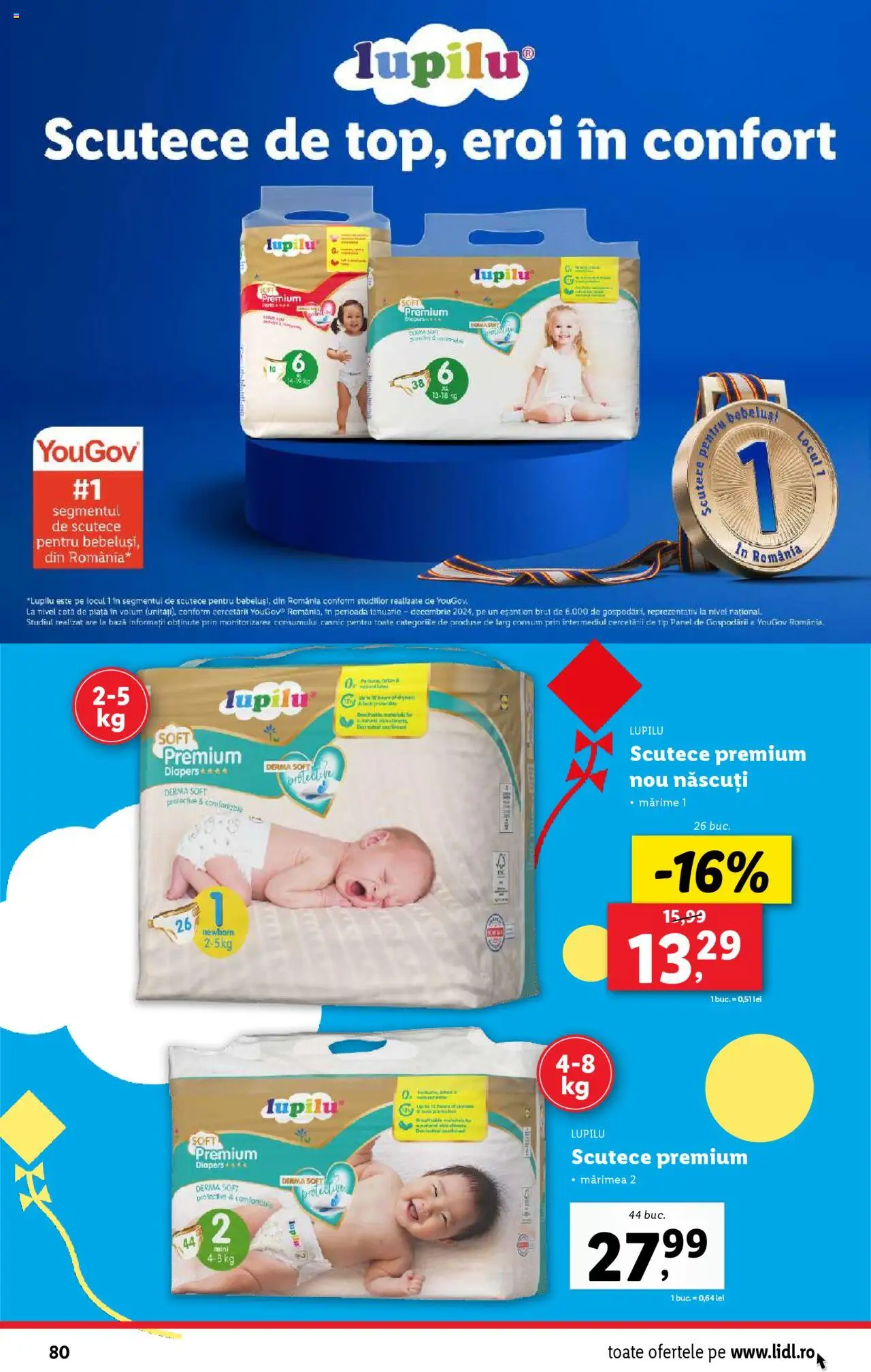 Catalog Lidl – valabil de la 30.06.2025 | Pagină: 80 | Produse: Scutece
