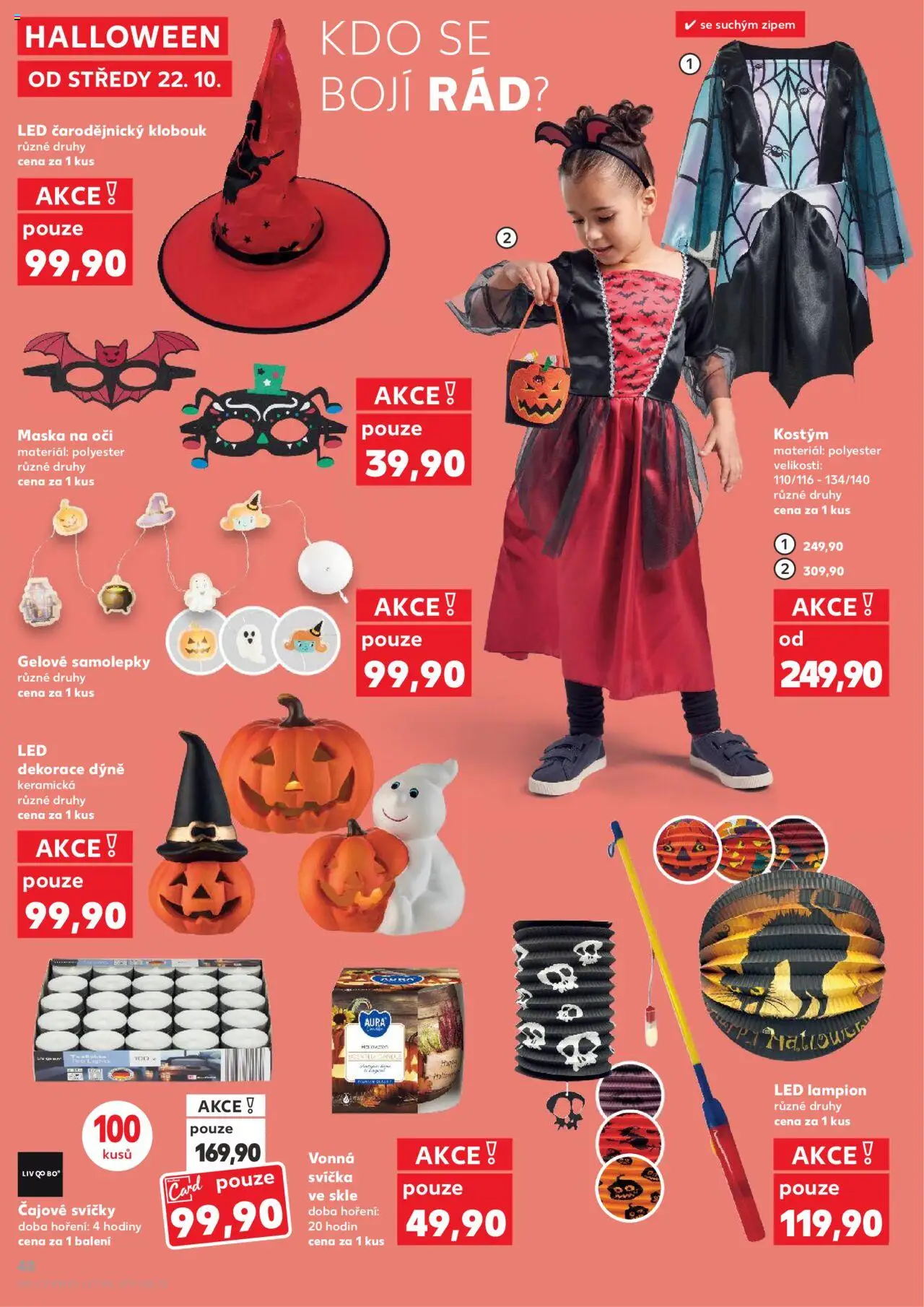Kaufland leták - Chomutov od 22.10.2025 | Strana: 48 | Produkty: Hodiny, Čajové svíčky, Svíčka, Dekorace
