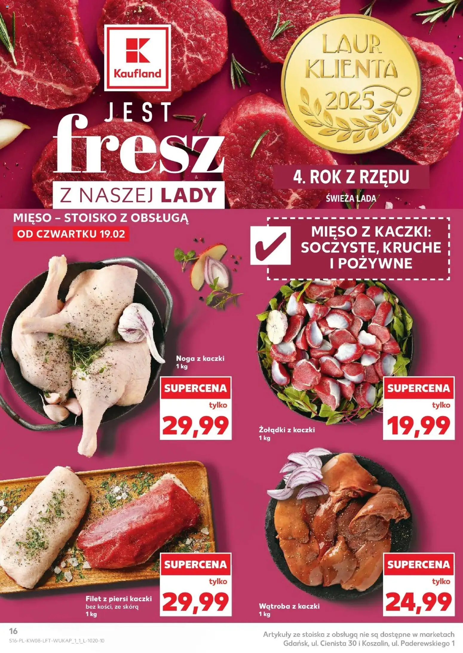Kaufland Polsko leták od 19.02.2026 | Strana: 16 | Produkty: Filet