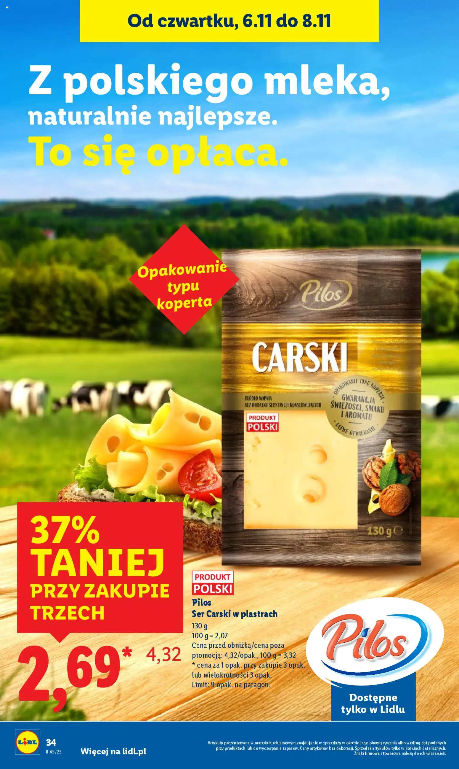 Lidl Gazetka od 06.11.2025 | Strona: 38 | Produkty: Ser
