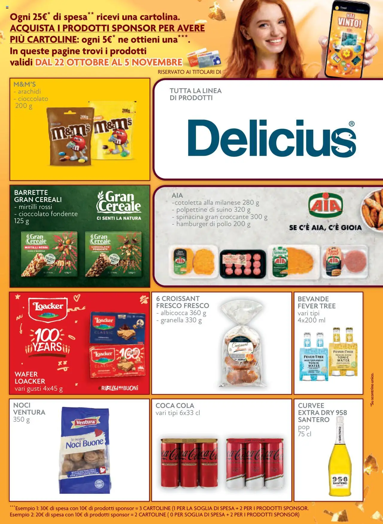 Volantino Conad del 22.10.2025 | Pagina: 9 | Prodotti: Cioccolato, Noci, Mirtilli, Coca Cola