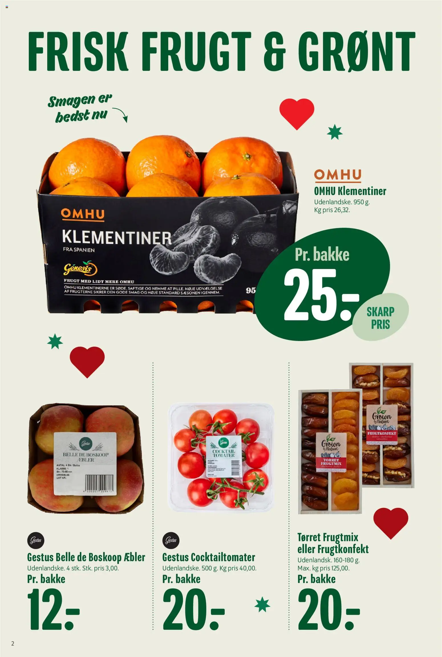 Min Købmand tilbudsavis – gyldig fra 07.11.2025 | Side: 2 | Produkter: Æbler, Tomater