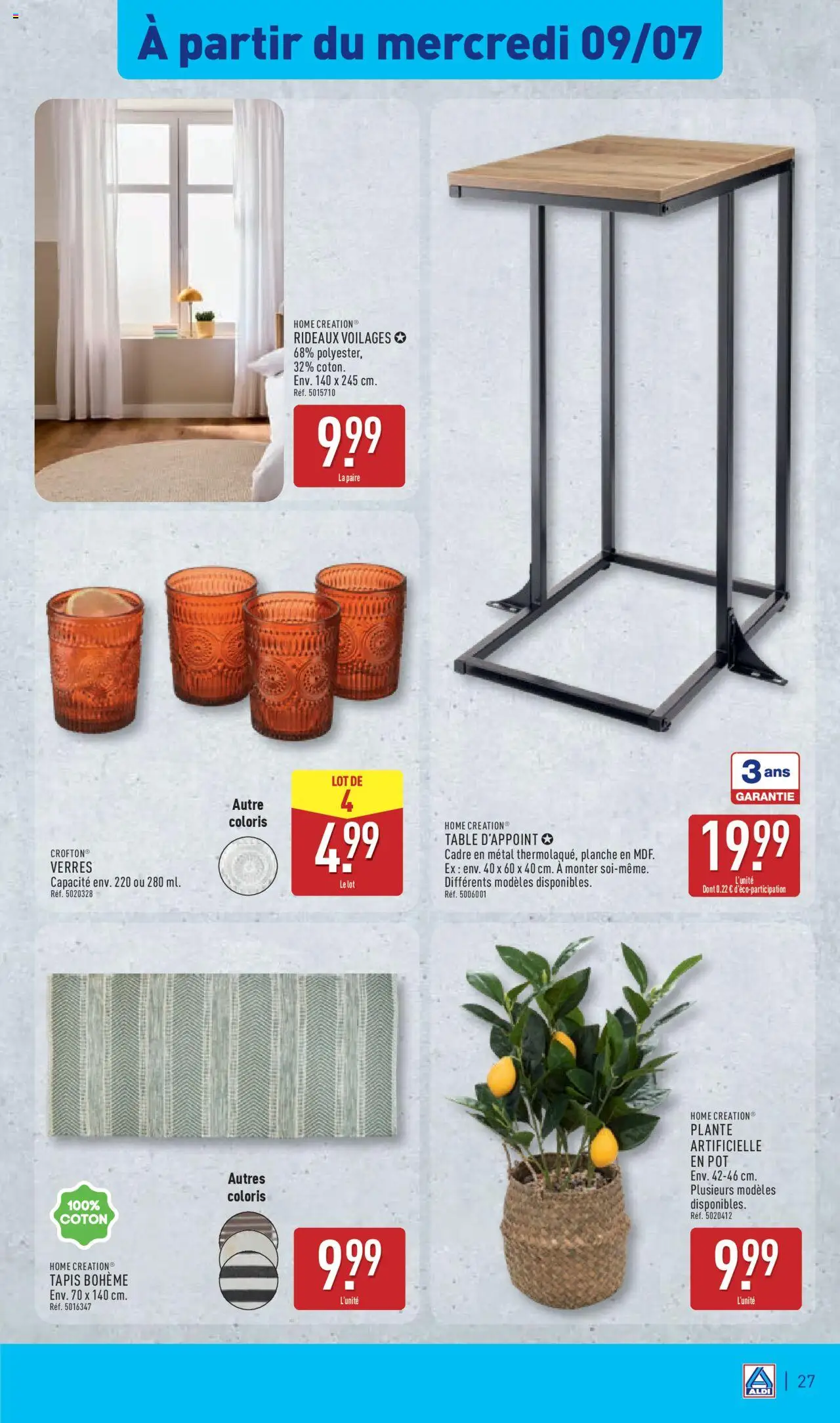  | Page: 29 | Produits: Coton, Plante artificielle, Table, Tapis