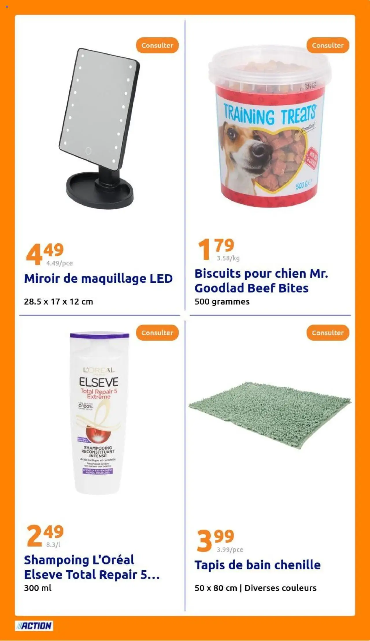  | Page: 25 | Produits: Maquillage, Shampoing, Miroir, Biscuits