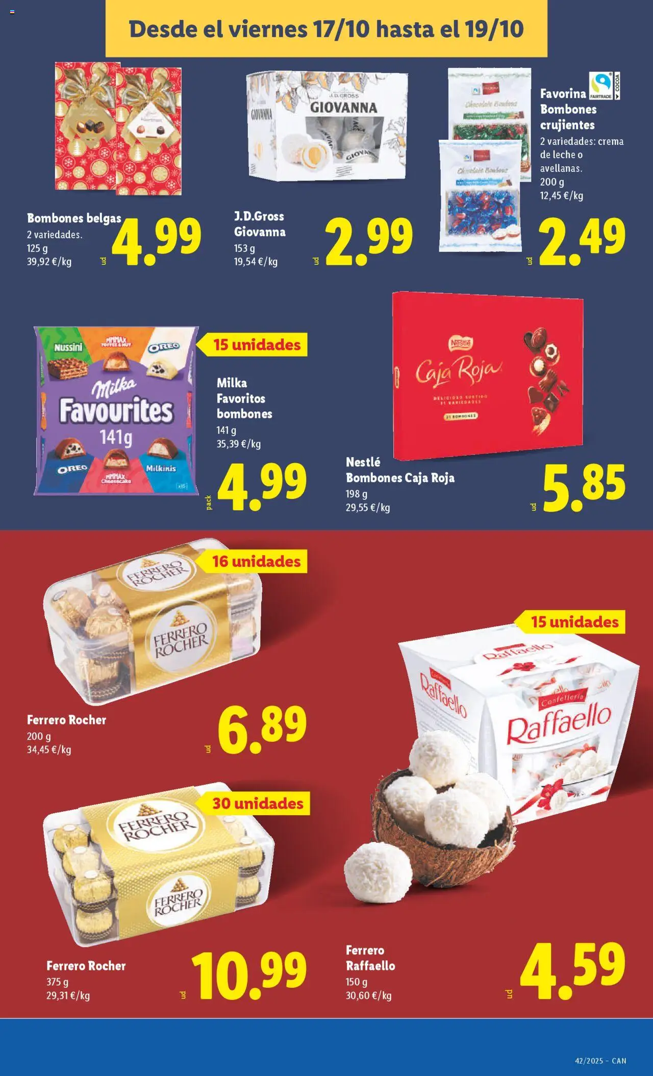 Lidl - Canarias │ válido desde el 13.10.2025 | Página: 31 | Productos: Leche, Chocolate, Crema, Caja
