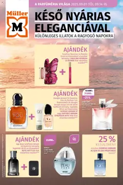 Müller - A parfüméria világa - amely érvényes a következő dátumtól: 01.09.2025