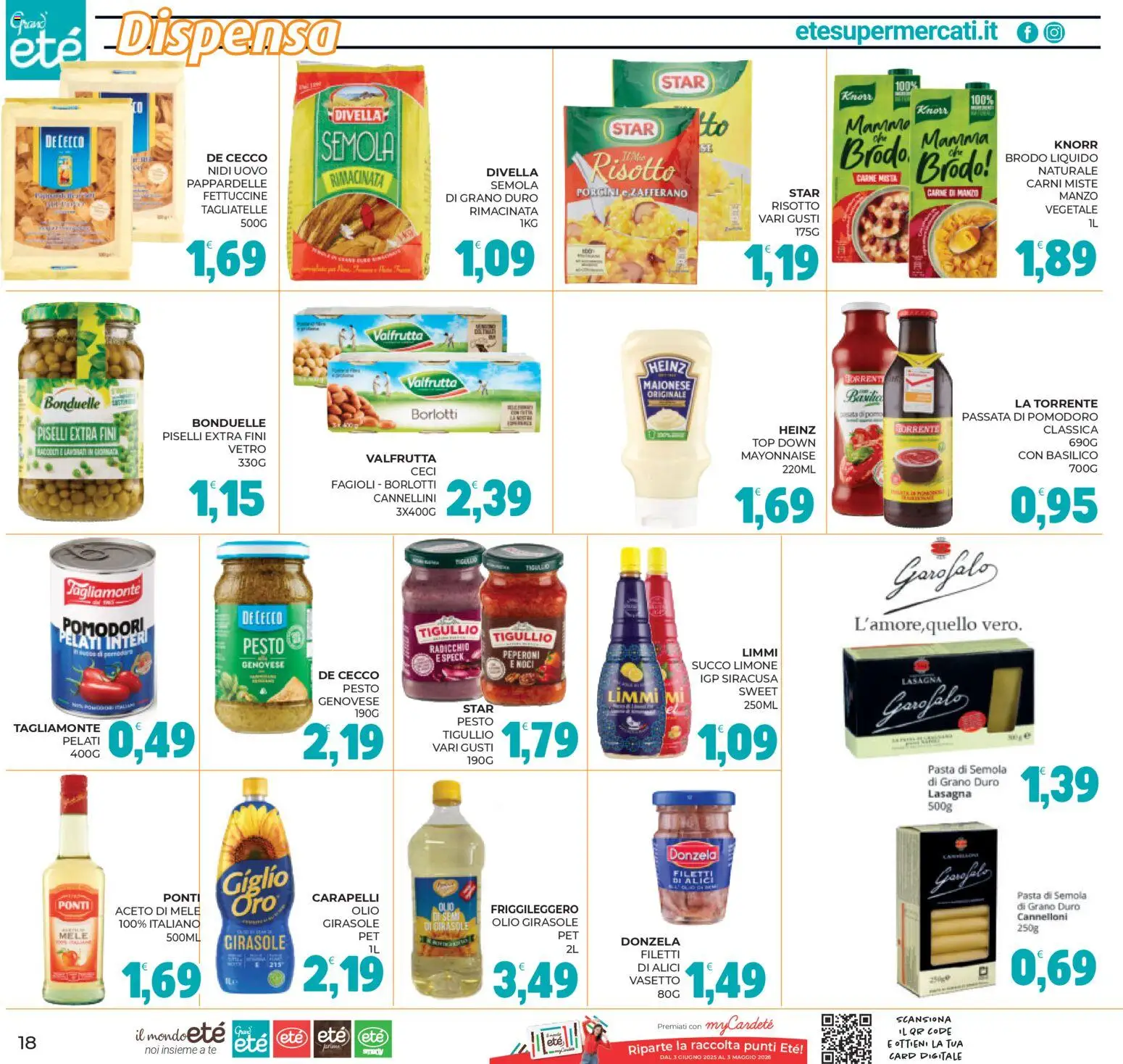 Volantino Eté del 11.03.2026 | Pagina: 18 | Prodotti: Manzo, Maionese, Noci, Passata di pomodoro