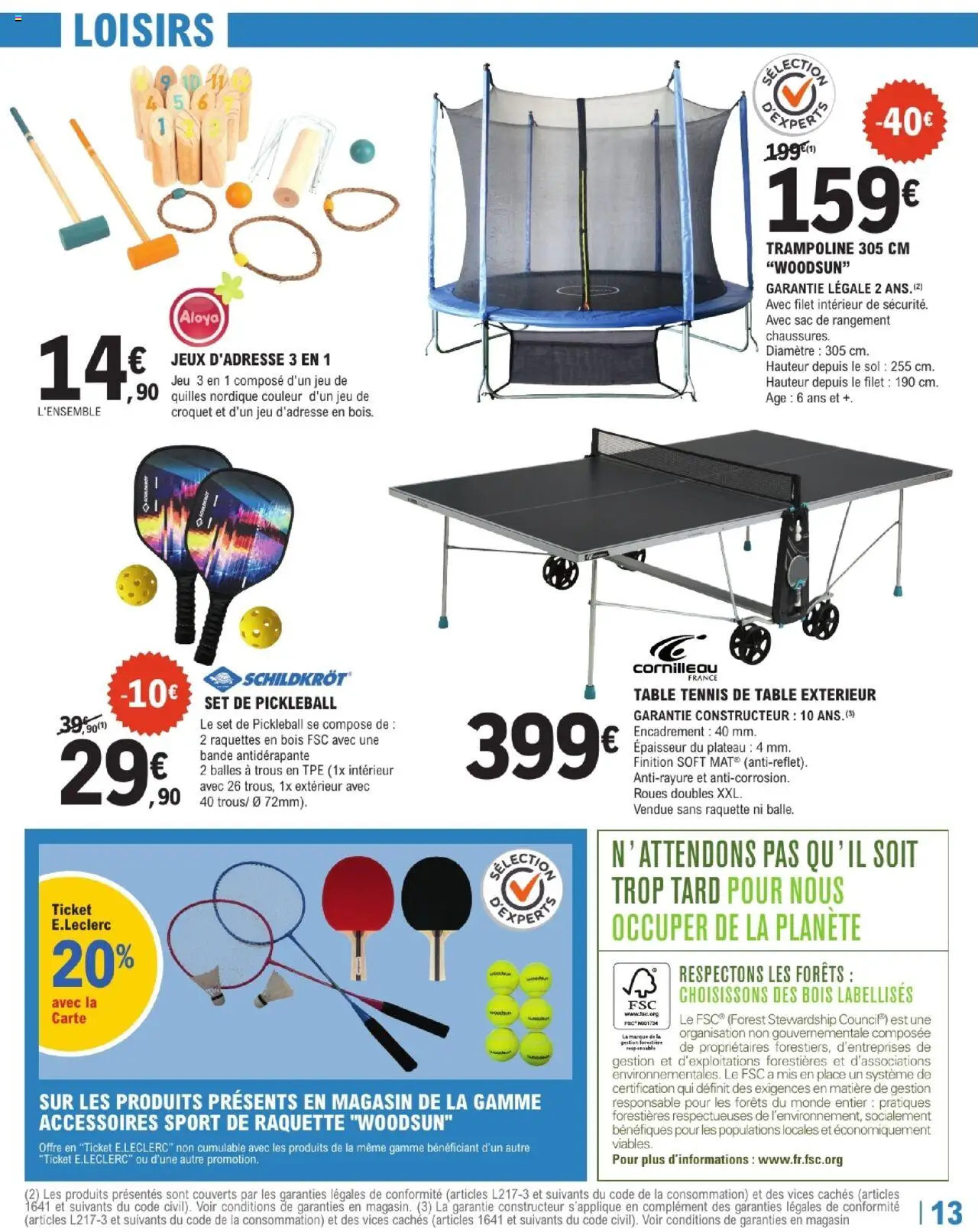  | Page: 13 | Produits: Trampoline, Sac, Plateau, Table